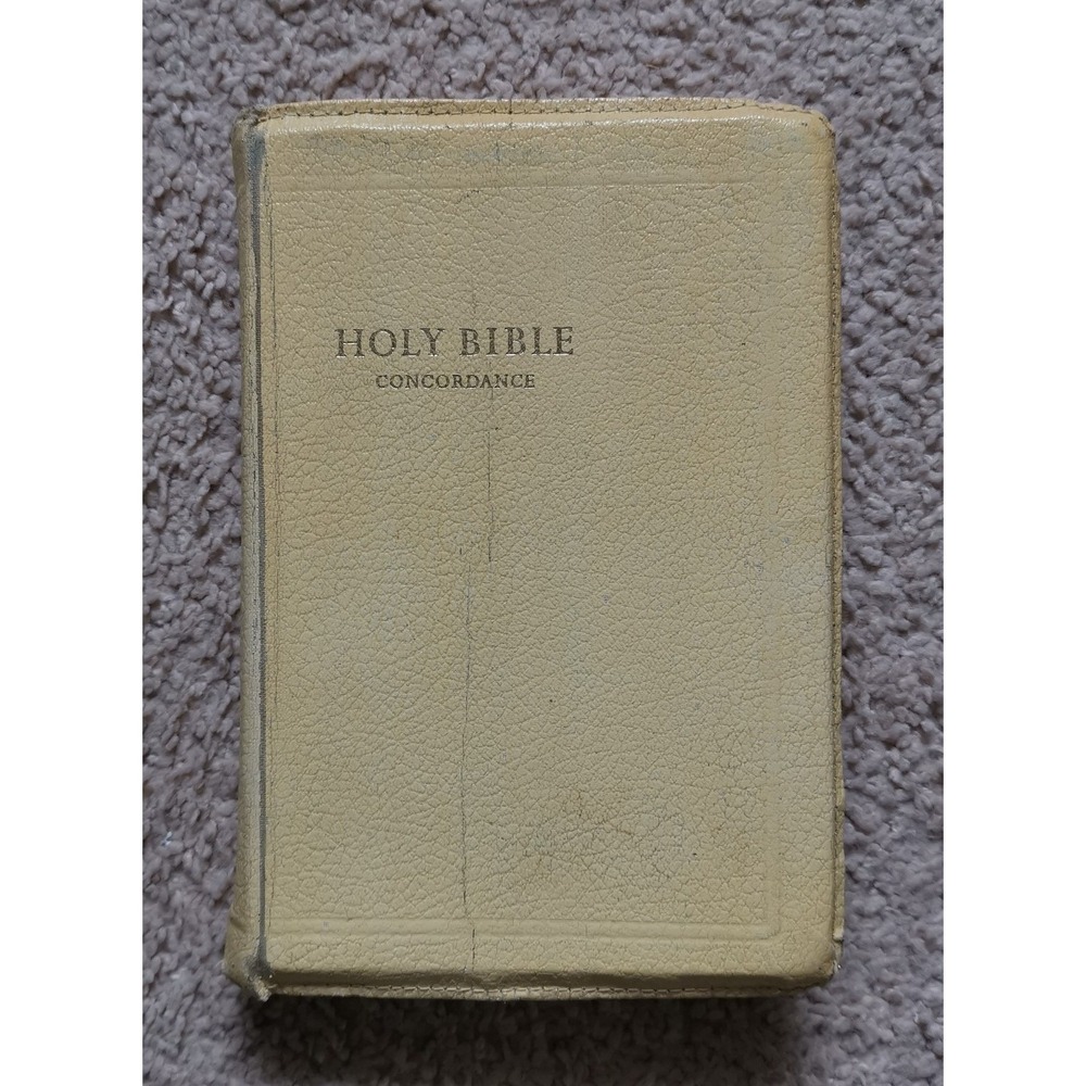 1952 Holy Bible Concordance Red Letter Edition Harper Brothers Soft Cover